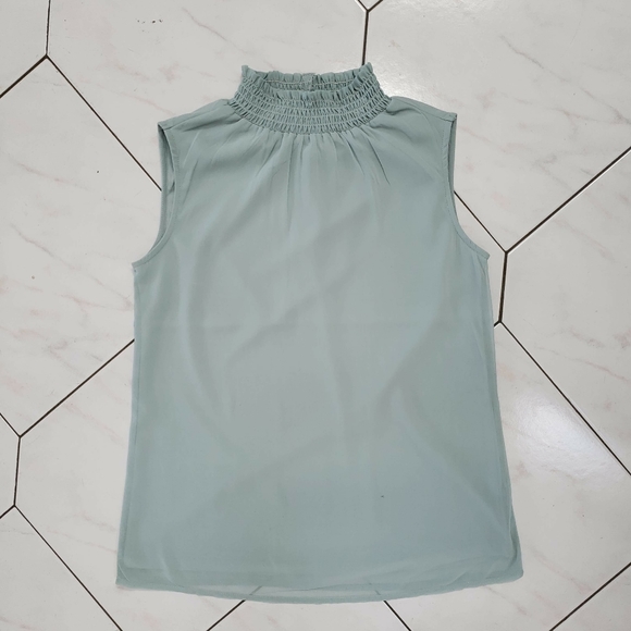Japna Tops - Japna Jade Green Mock Neck Top Size XS